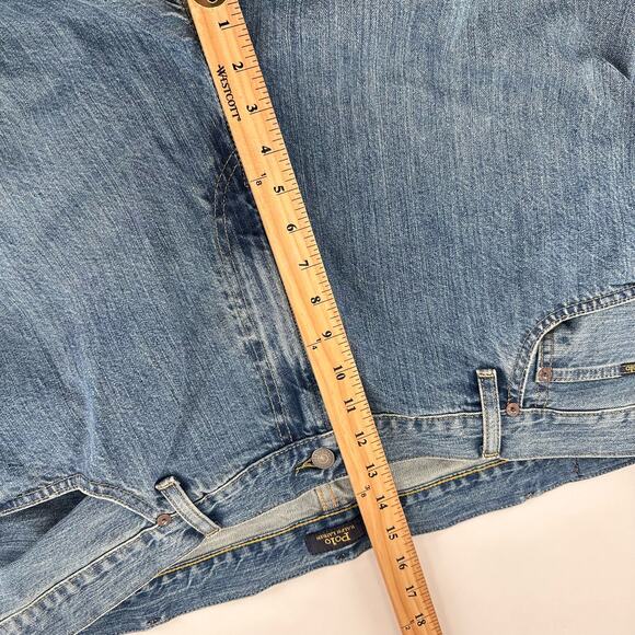 Polo Ralph Lauren Hampton Relaxed Straight Medium Wash Denim Jeans Men's 44x32 - Picture 4 of 12
